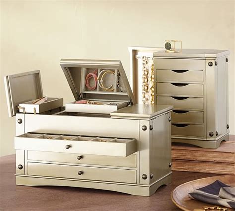 modern metal jewelry box|ultimate extra large jewelry box.